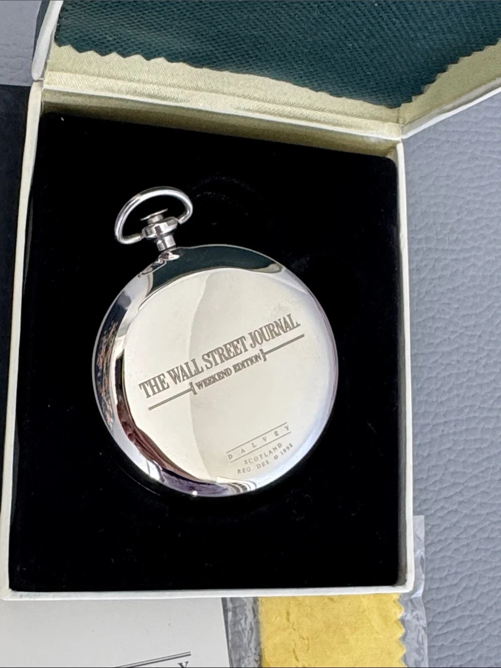 DALVEY SCOTLAND EXPLORER SILVER POCKET COMPASS POLISHED CHROME NIB